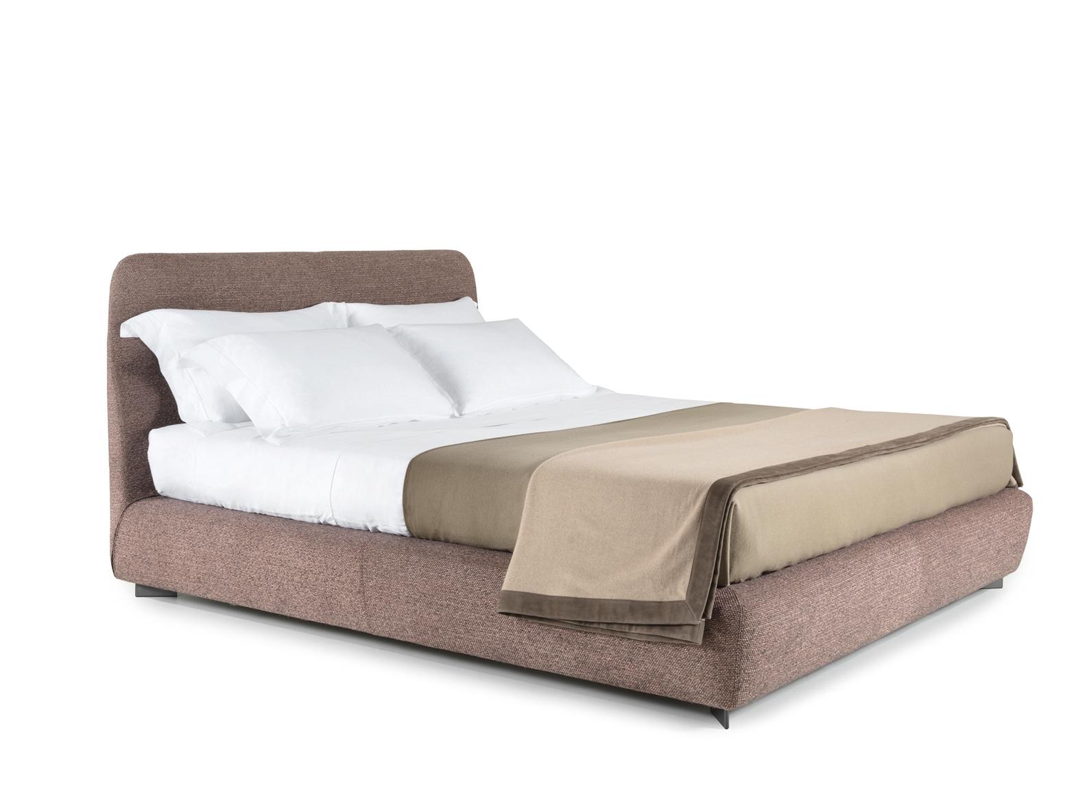 GREENWICH Fabric storage bed with upholstered headboard