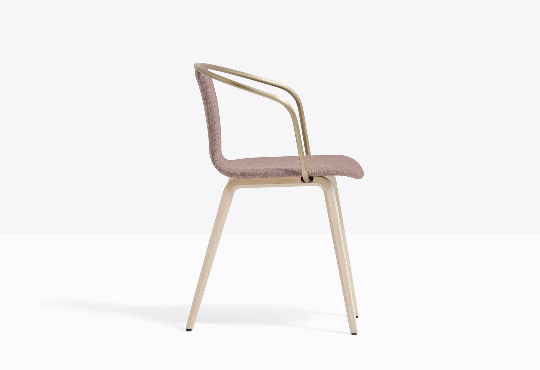 JAMAICA 2916 Upholstered fabric chair with armrests
