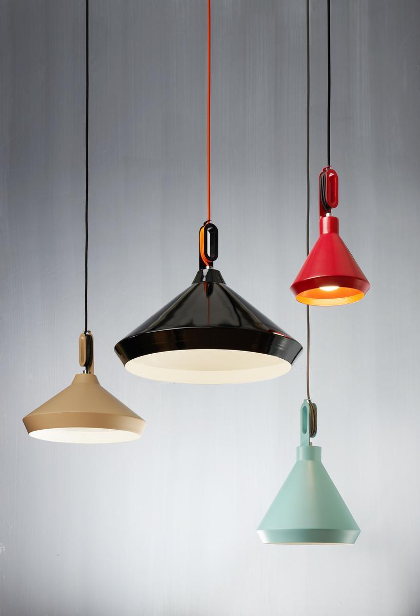 DRIYOS LED direct light iron pendant lamp