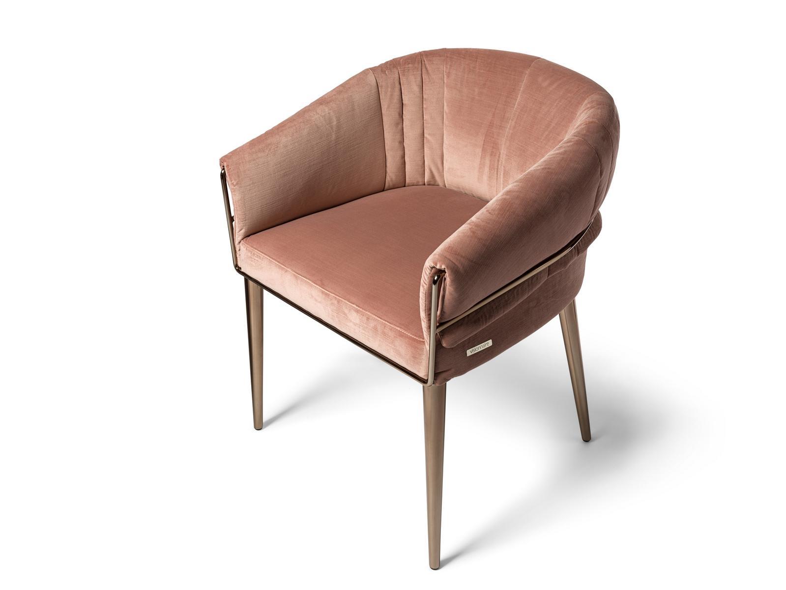 AMINTA Upholstered fabric easy chair with armrests