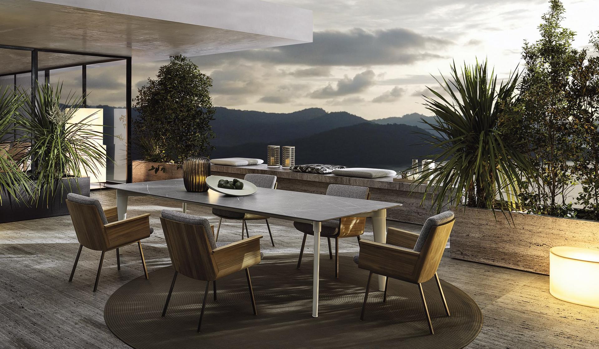 TERRACE Rectangular garden table