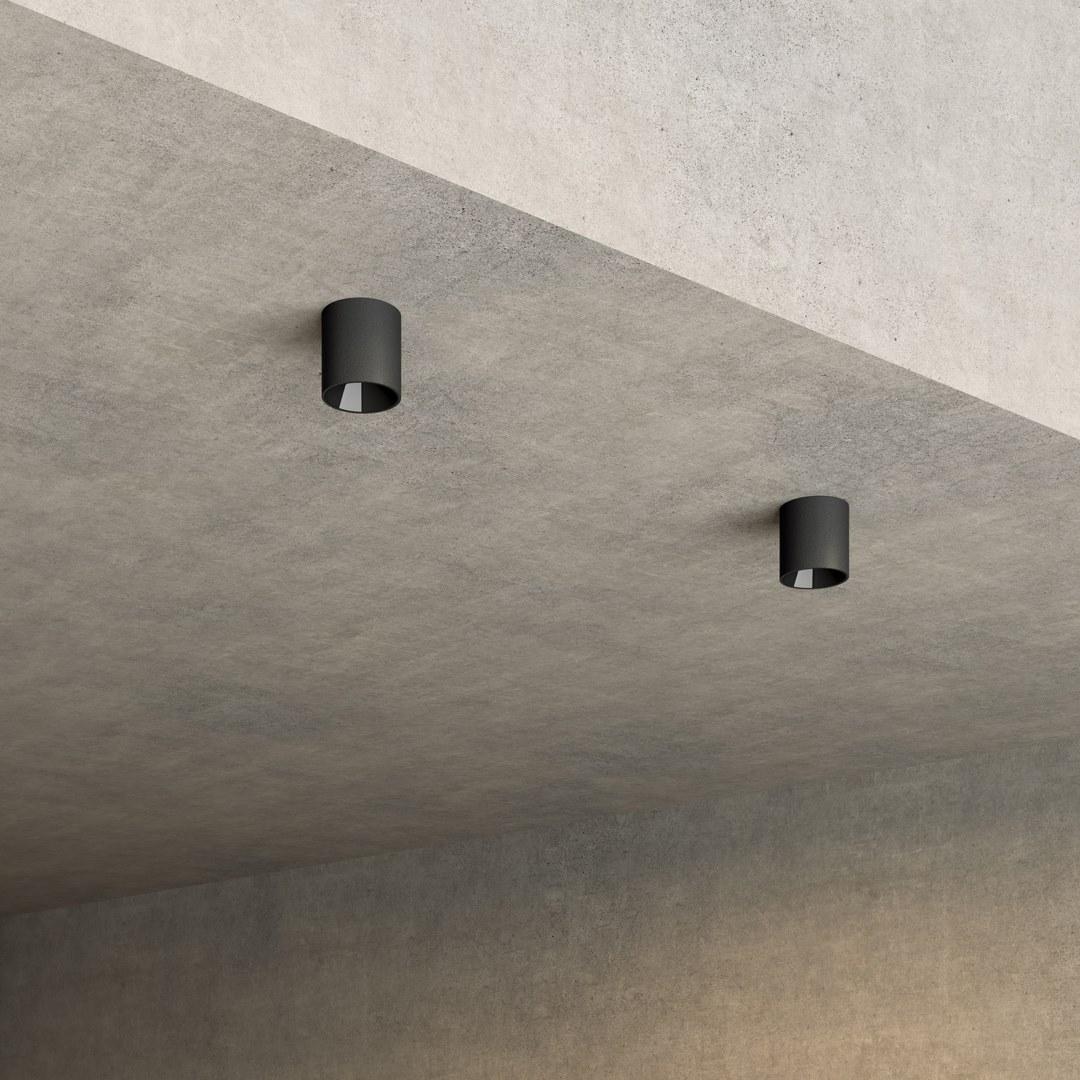 SHOT LIGHT M SURFACE LED round ceiling aluminium spotlight