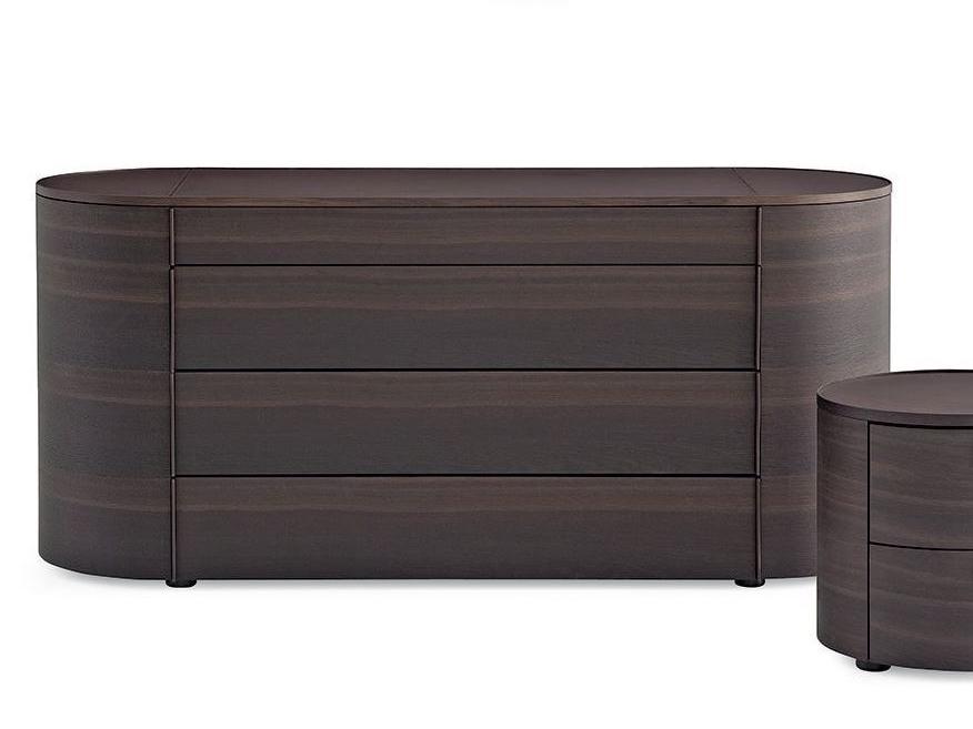 ONDA Wood veneer chest of drawers