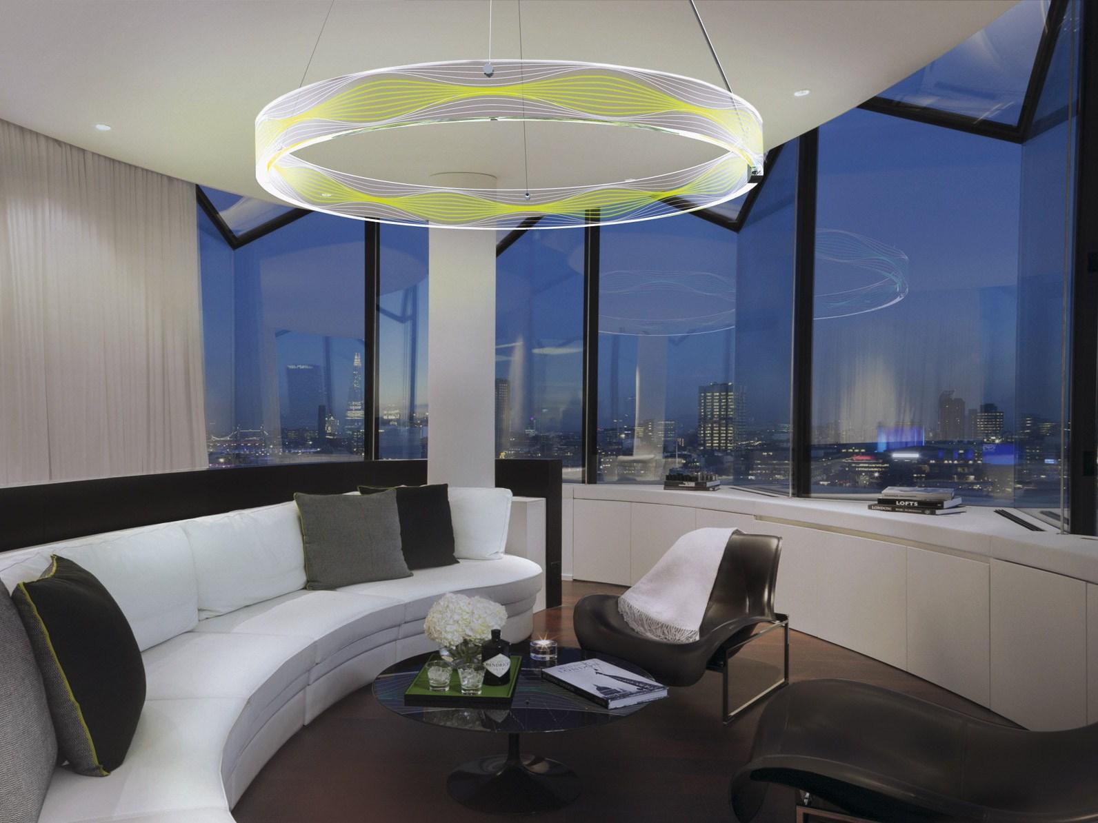 CERN LED RGB acrylic glass pendant lamp
