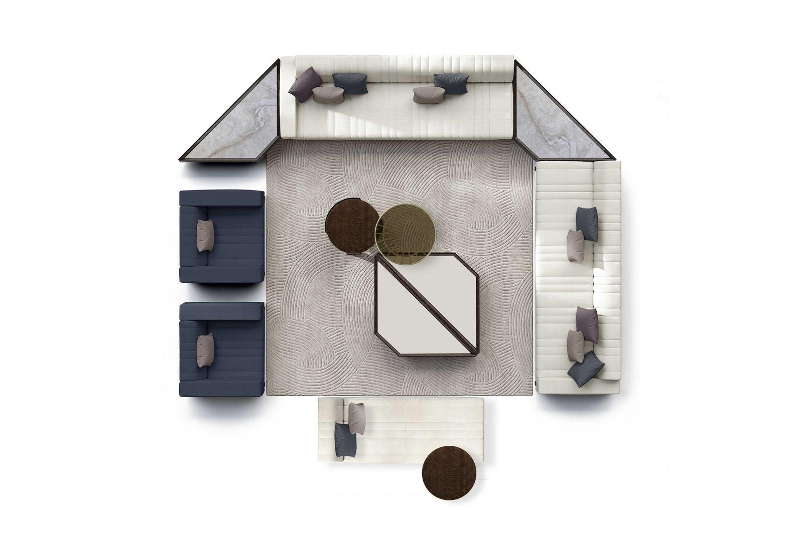 GRAND Corner sectional fabric sofa