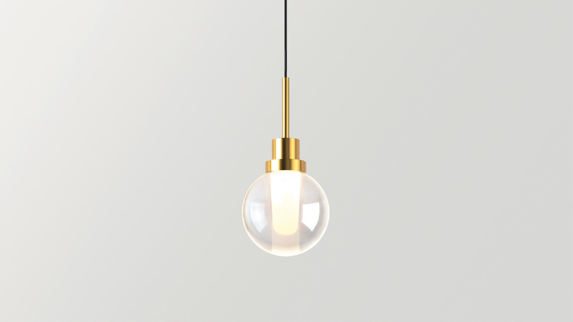 ALASKA BIG LED glass pendant lamp