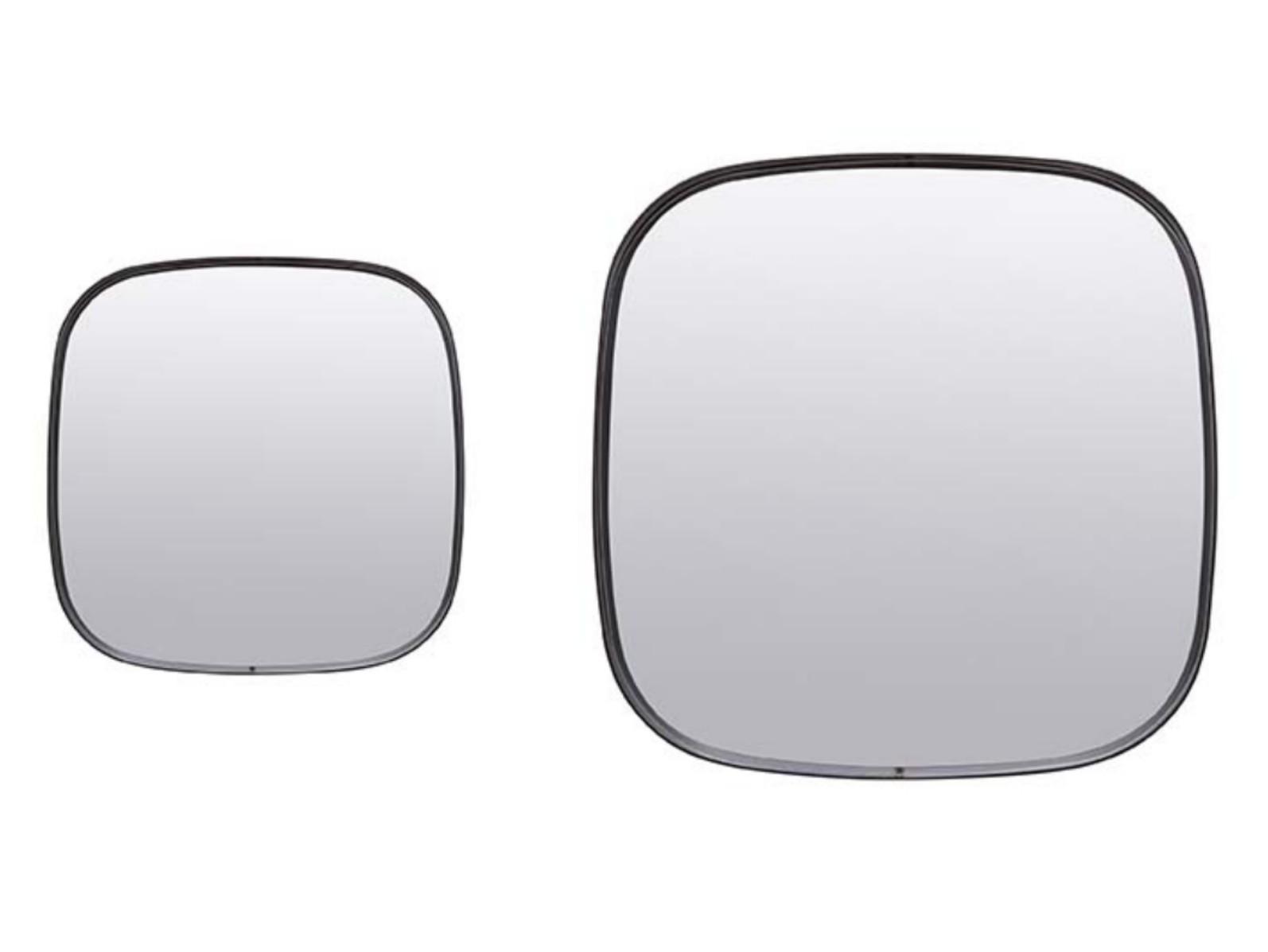 VEGA Framed tanned leather mirror