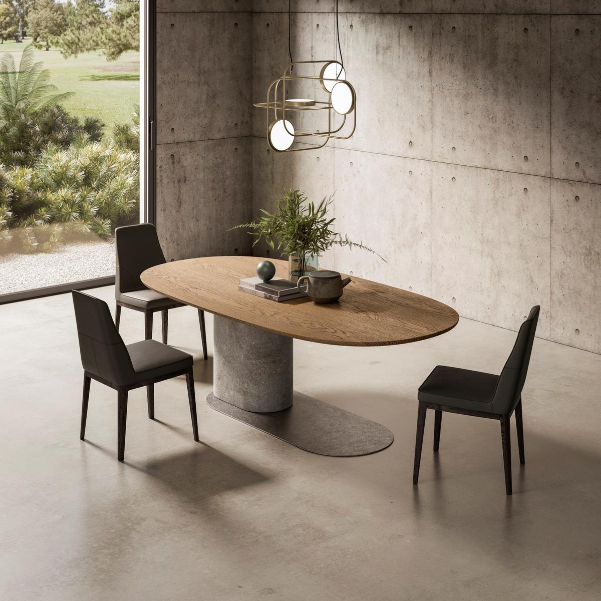 OMBRA Oval wooden table