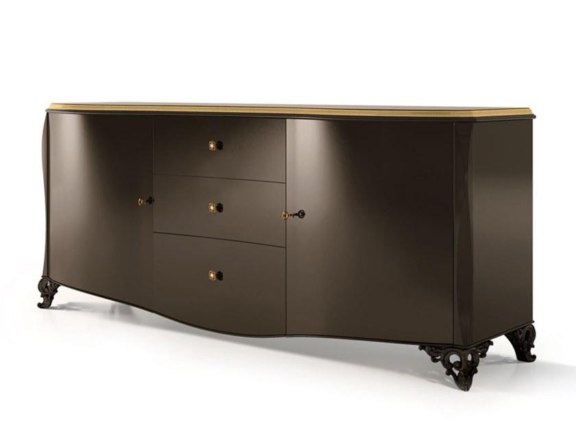 6202 Wooden sideboard with doors and drawers