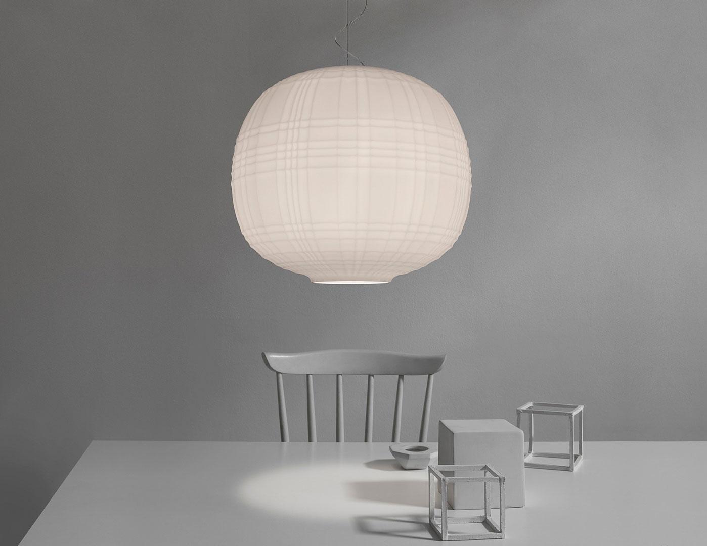TARTAN Glass pendant lamp