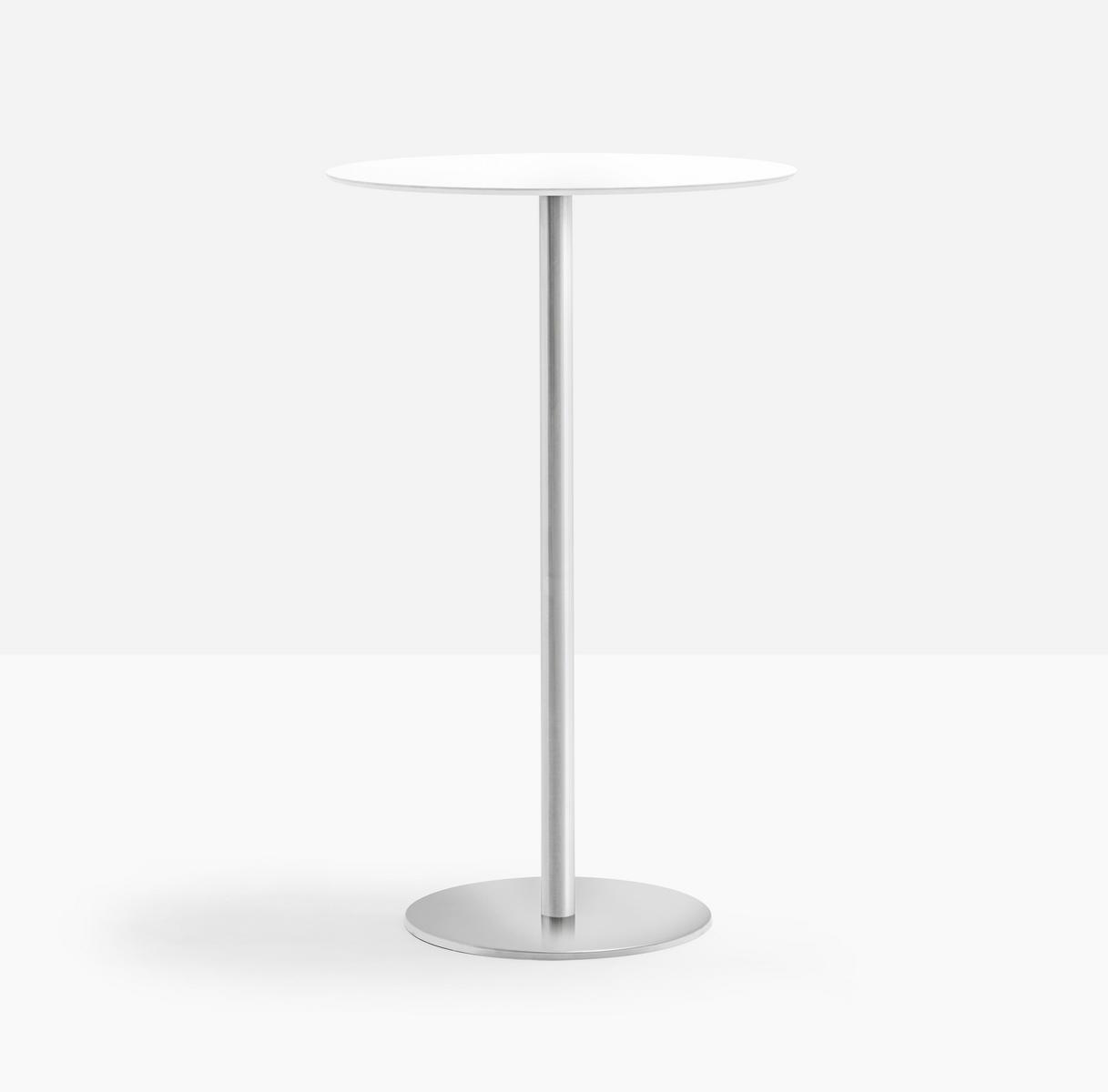 INOX ROUND 4404 Stainless steel high table