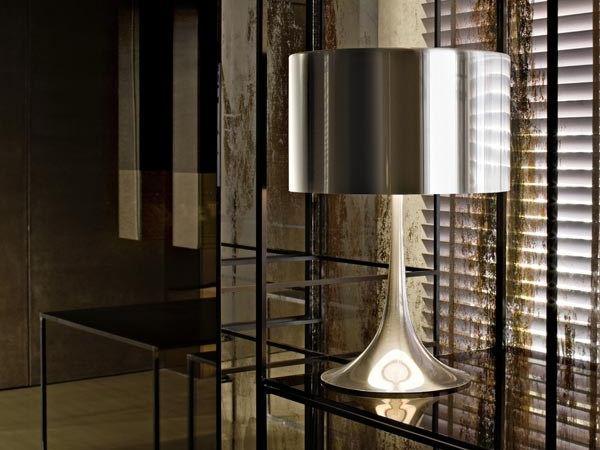 SPUN LIGHT T LED table lamp with dimmer