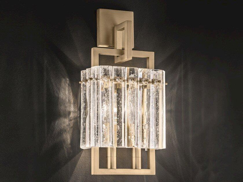 CREK A2 Metal and glass wall lamp