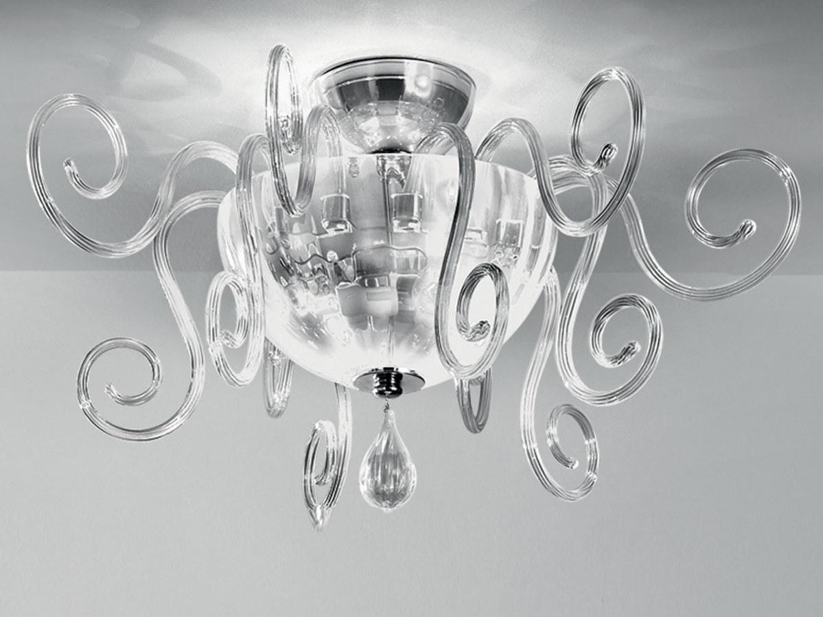BOLERO PL75 LED blown glass ceiling light