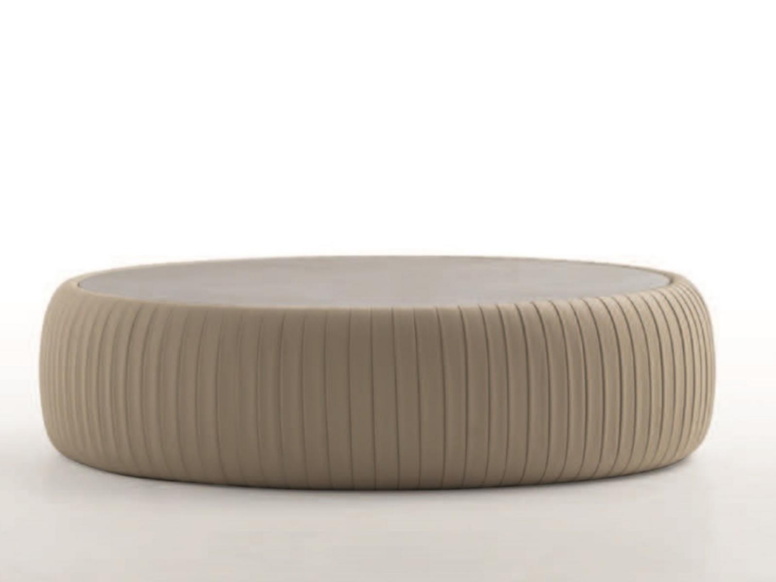 PLISSÈ Low Eco-leather coffee table