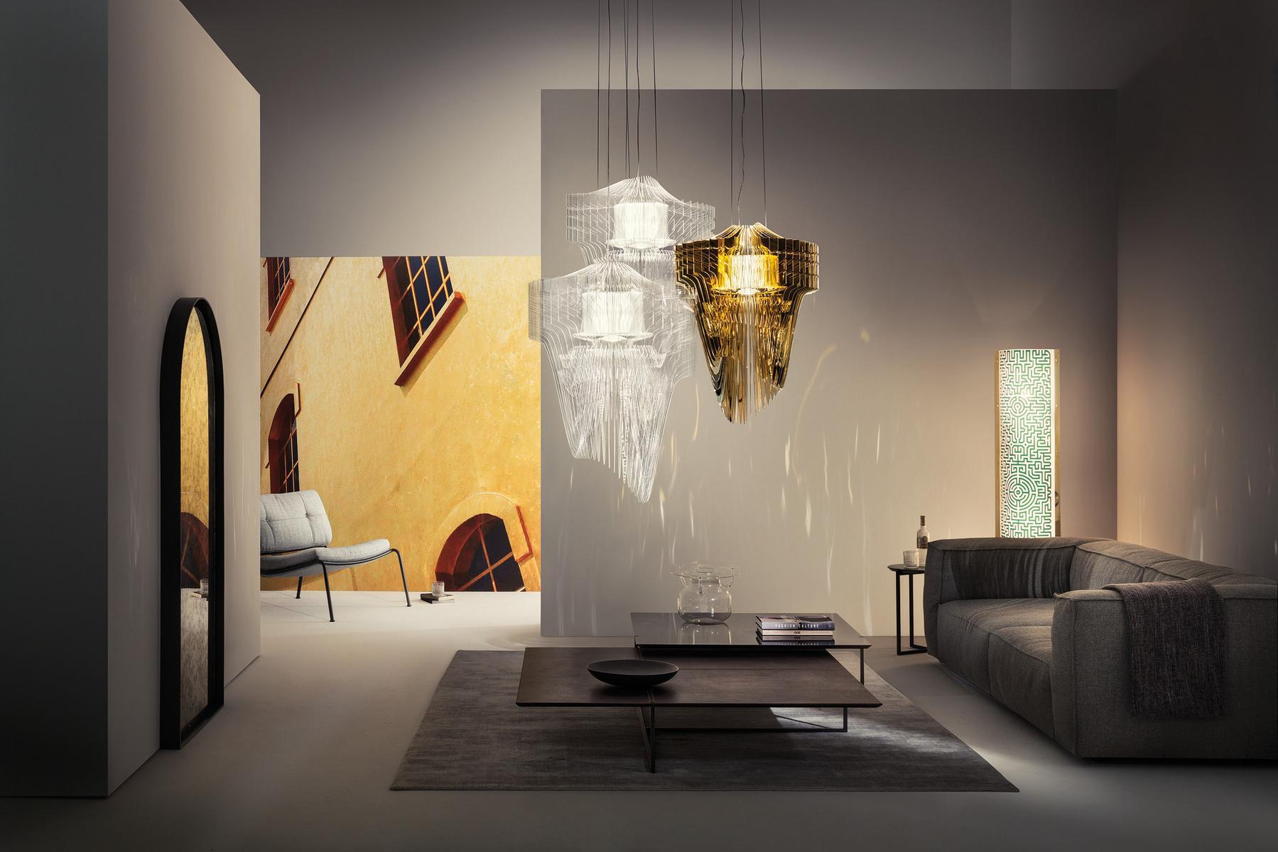 ARIA TRANSPARENT Cristalflex® / Lentiflex® LED pendant lamp