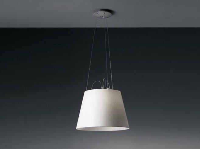 TOLOMEO MEGA SUSPENSION Satin pendant lamp