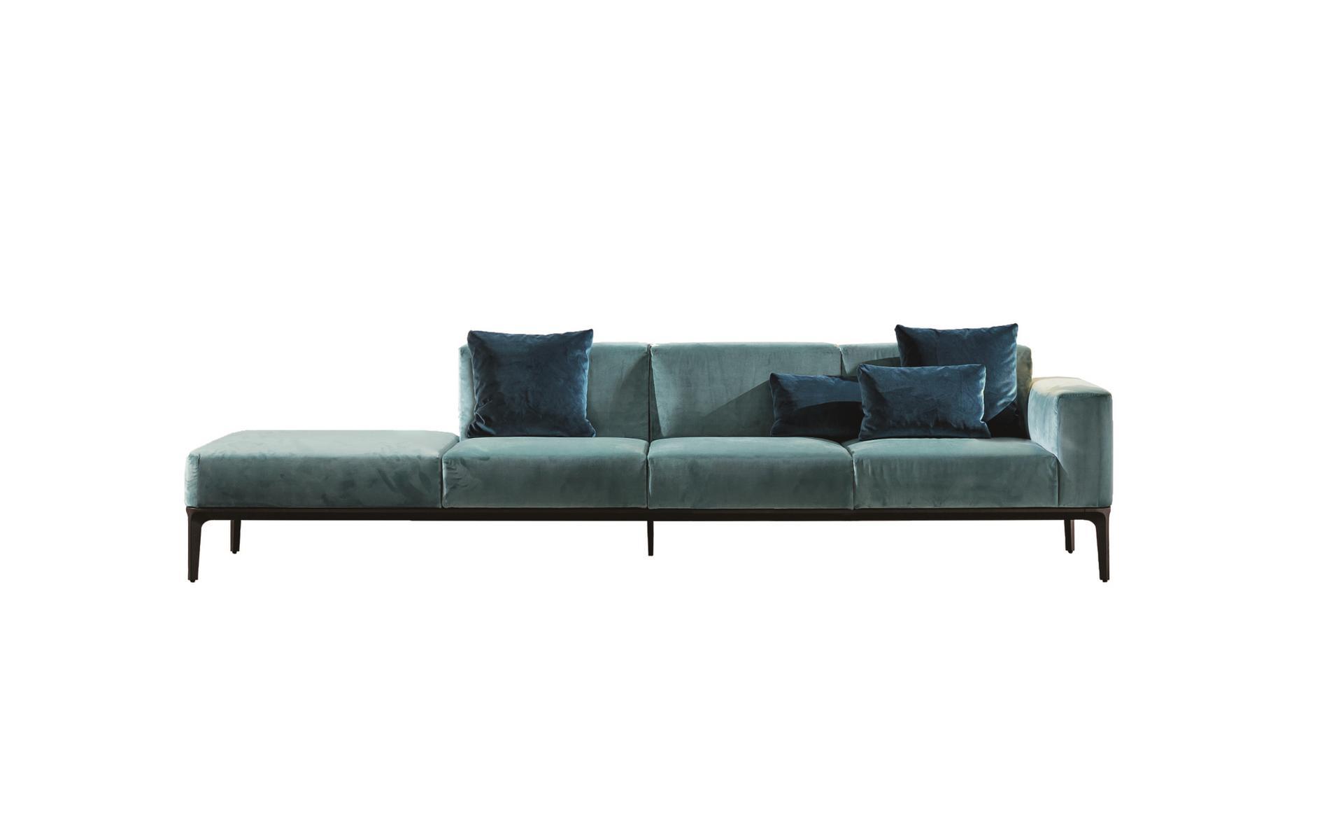 SLIM Sectional 4 seater fabric sofa