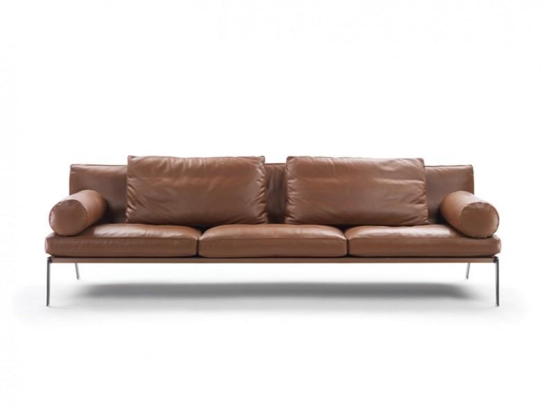 HAPPY 3 seater leather sofa HAPPY 3 seater leather sofa