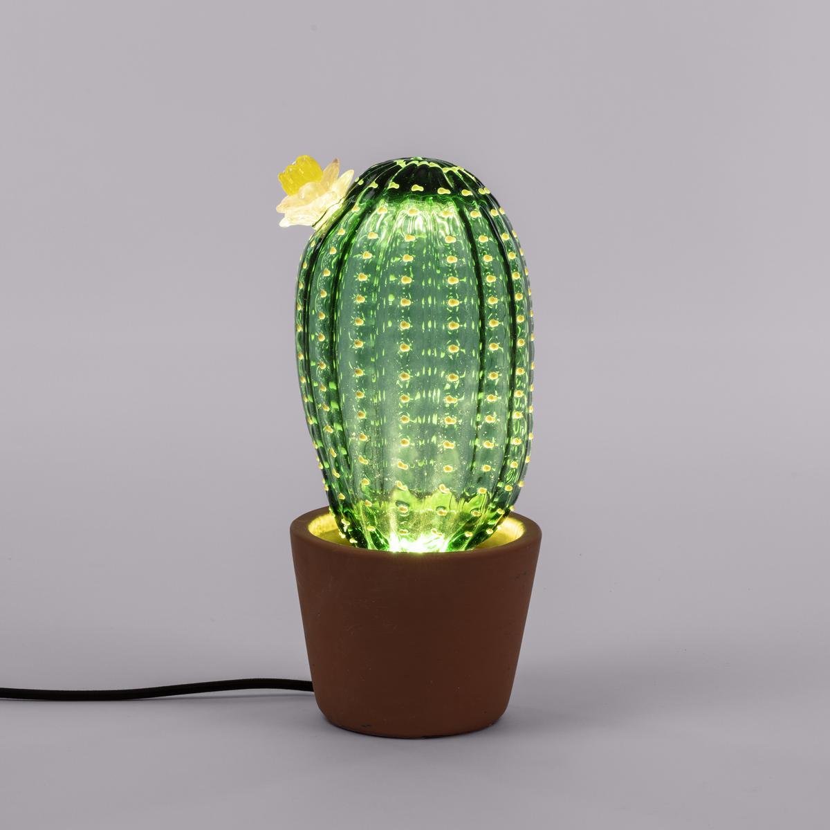CACTUS SUNRISE Blown glass table lamp / floor lamp