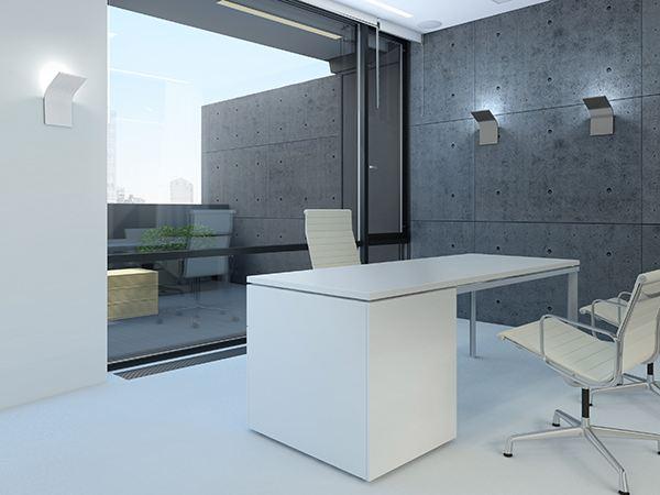 APP Indirect light aluminium wall light
