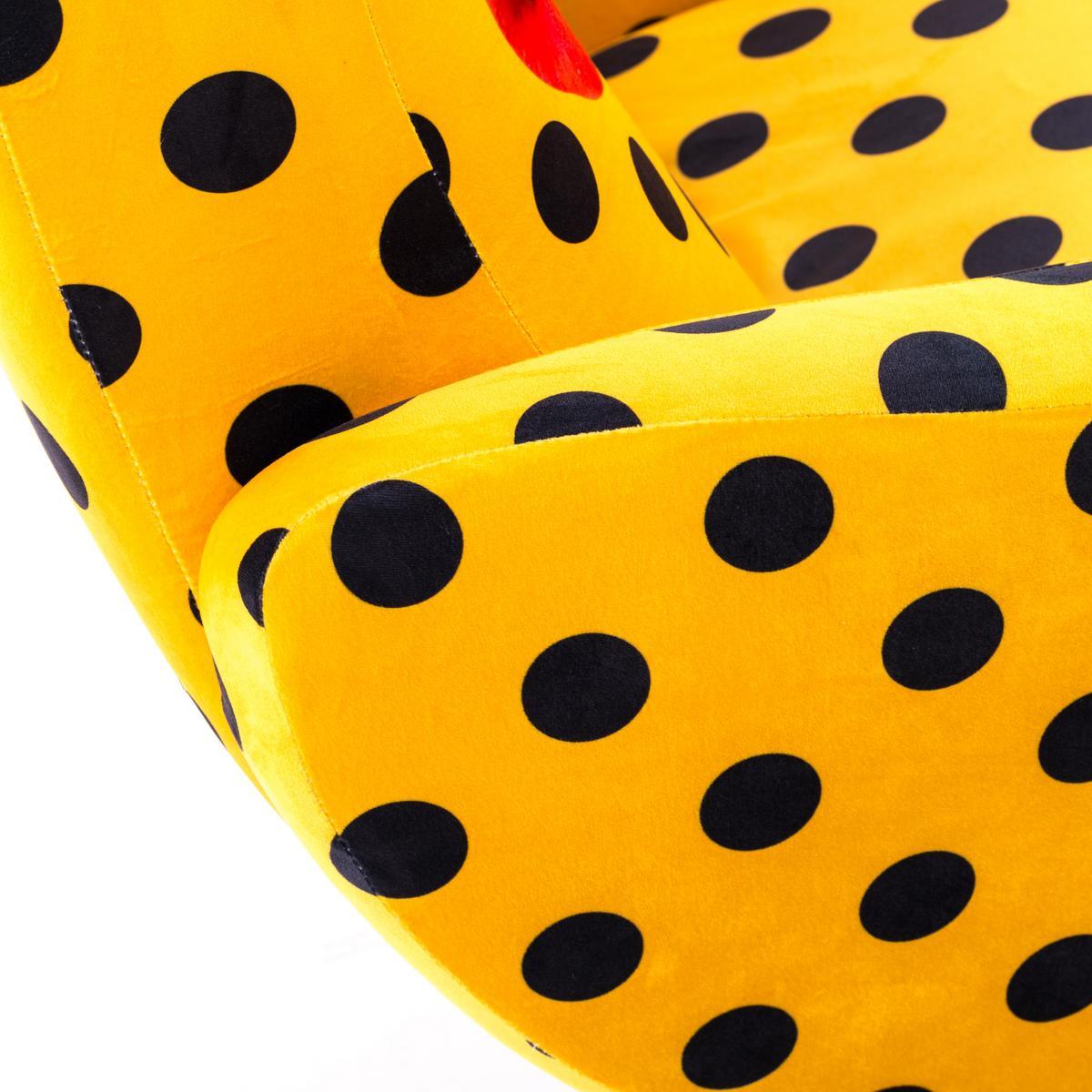 SHIT Fabric armchair with armrests