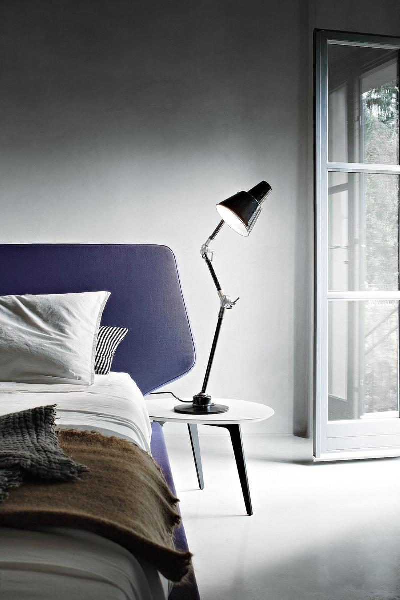 DREAM VIEW Fabric double bed with upholstered headboard