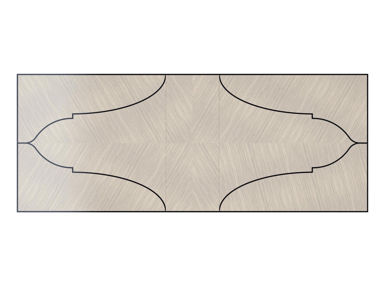 MANHATTAN Extending rectangular walnut table