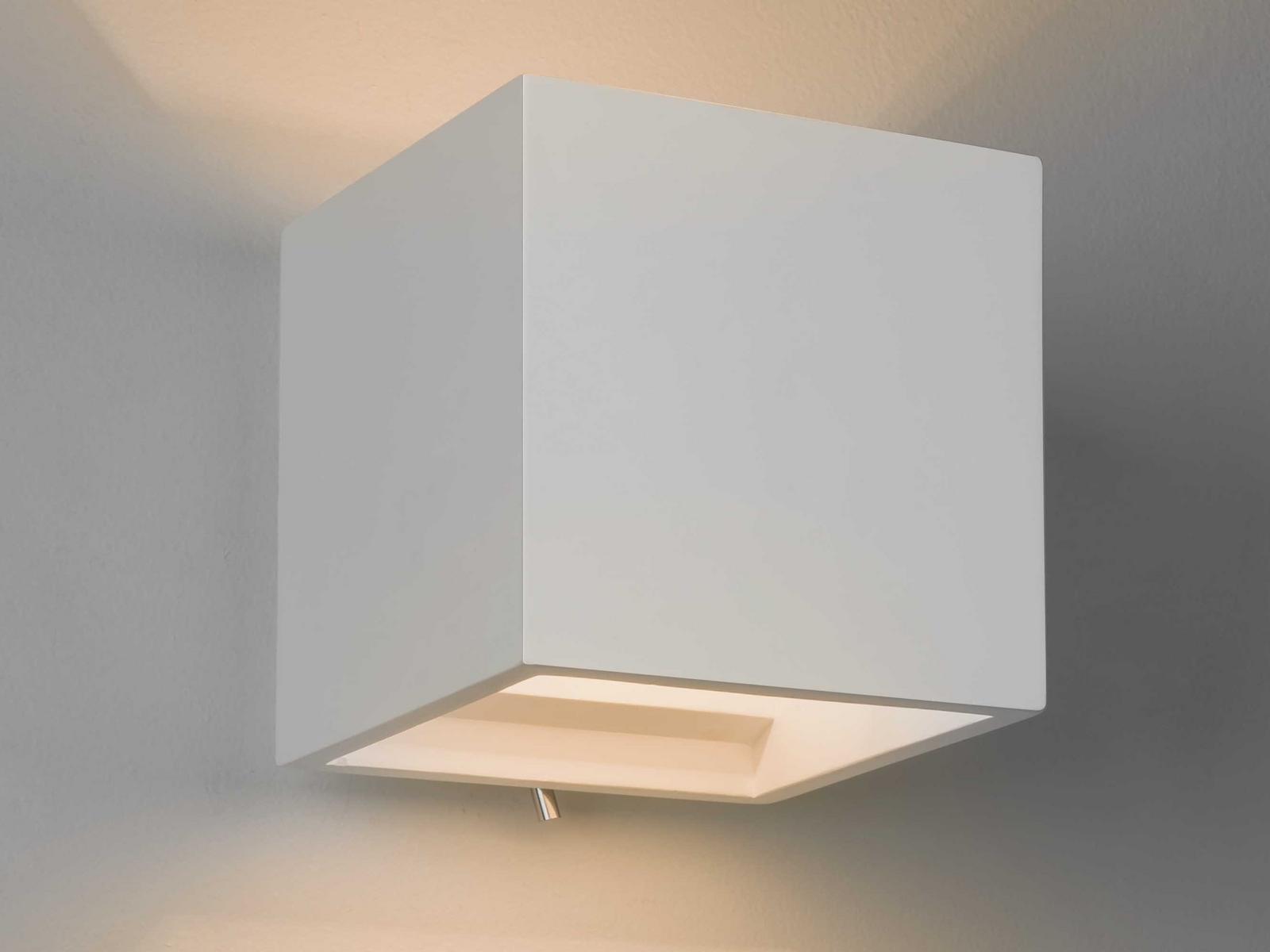 PIENZA Plaster wall light with dimmer