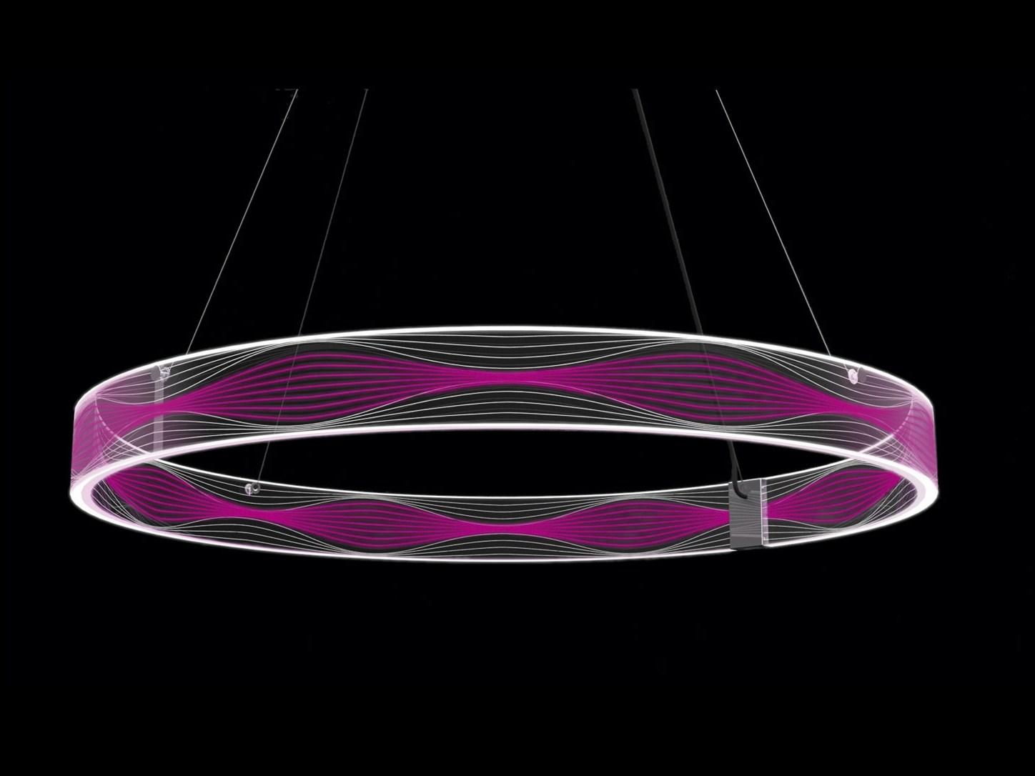 CERN LED RGB acrylic glass pendant lamp
