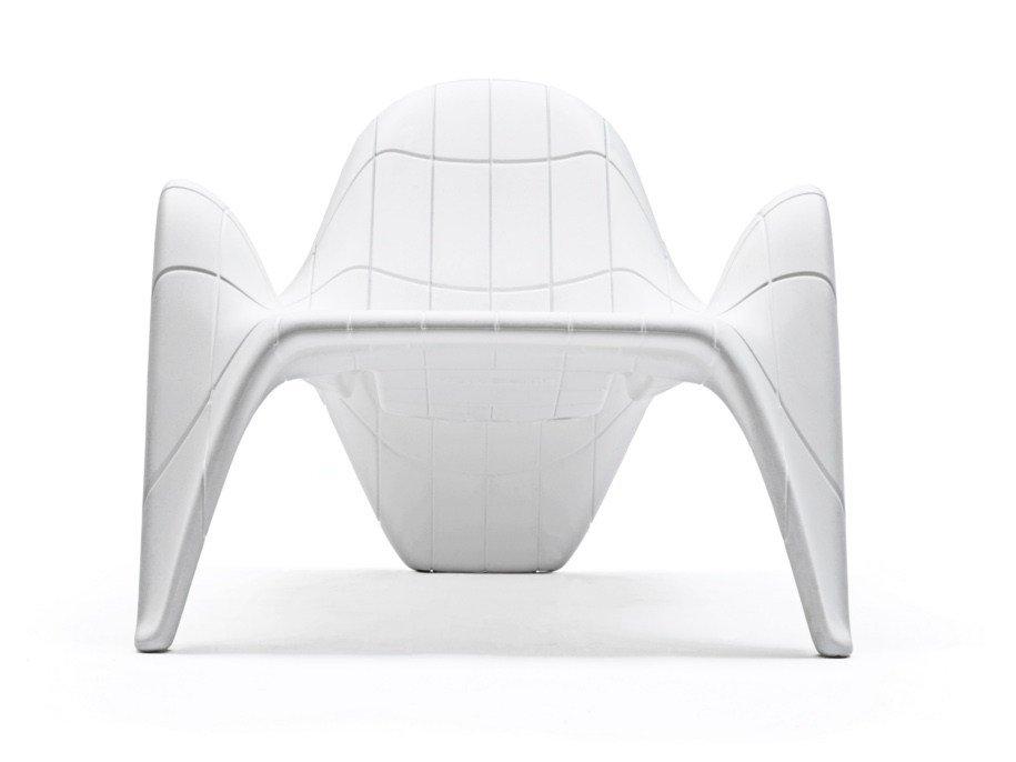 F3 Sectional modular garden armchair with footstool