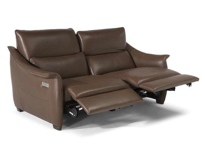 PLIÈ Recliner 2 seater leather sofa