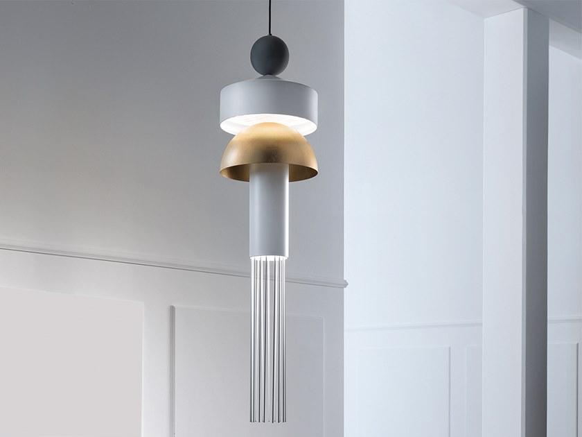 NAPPE XL1 LED painted metal pendant lamp