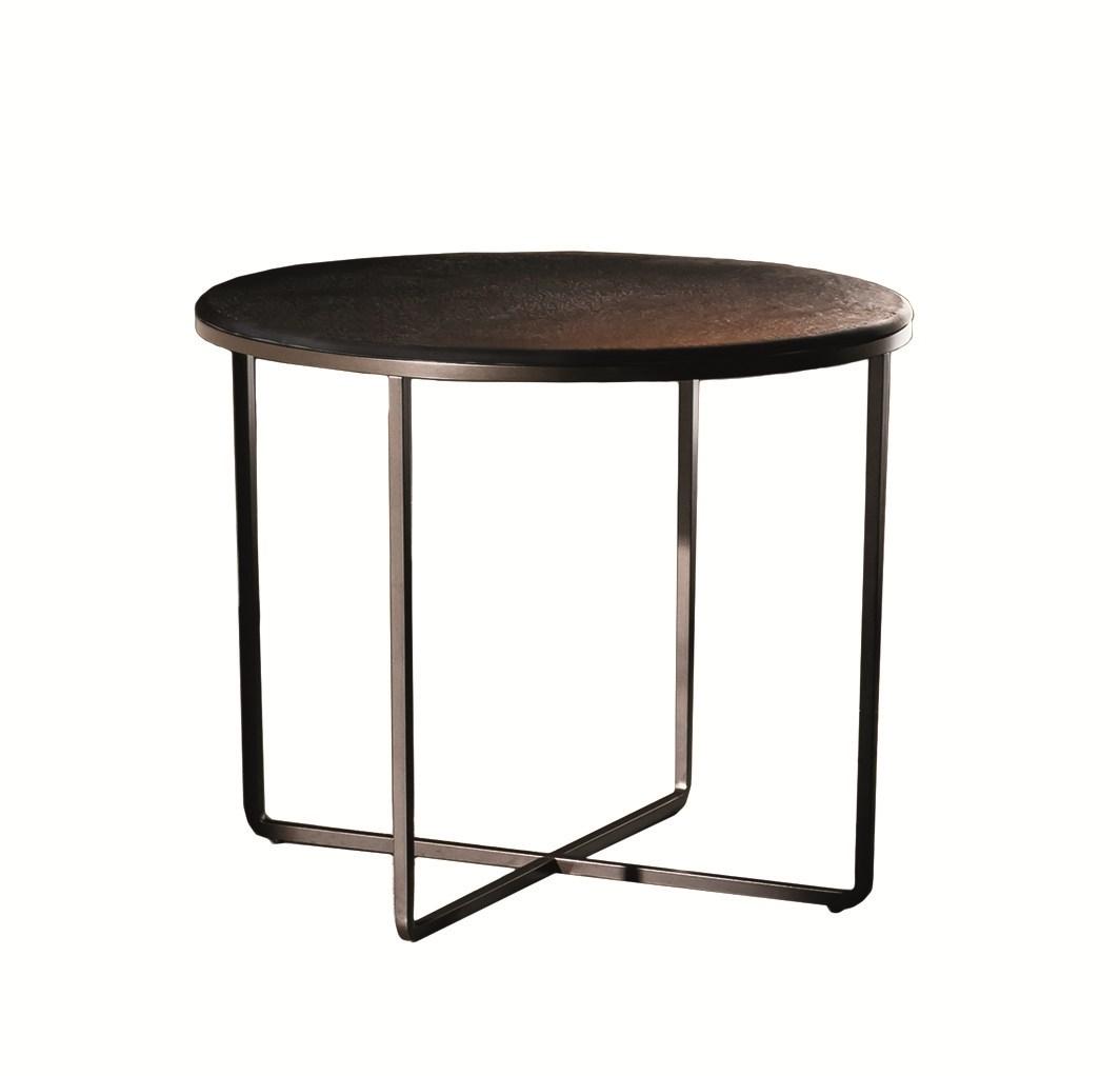 PIKTOR Round glass coffee table