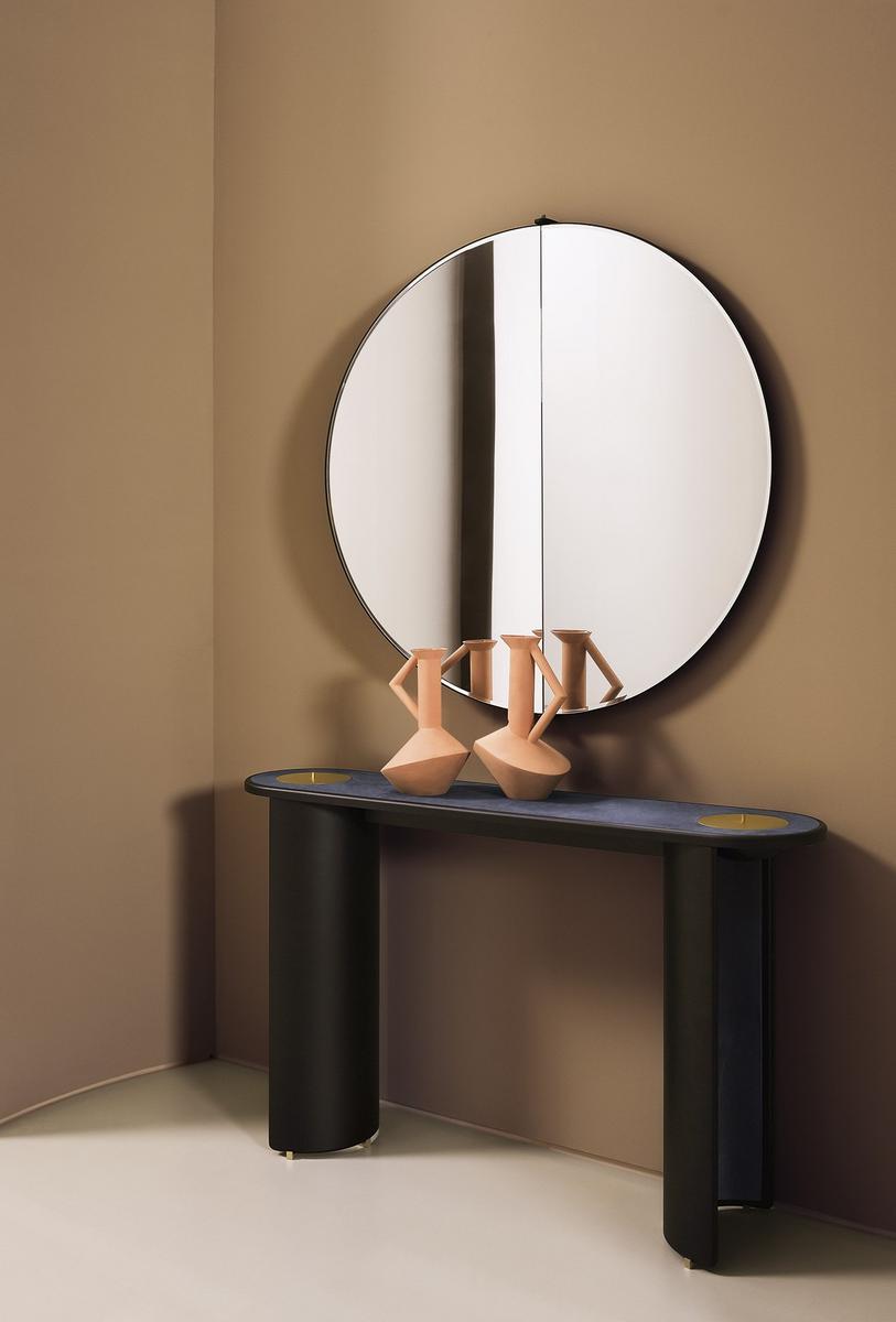 PERIS Swivel round wall-mounted mirror