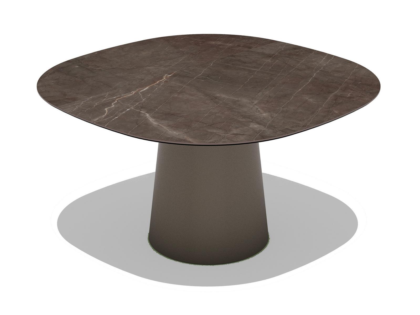 TOTEM OUTDOOR Square ceramic garden table