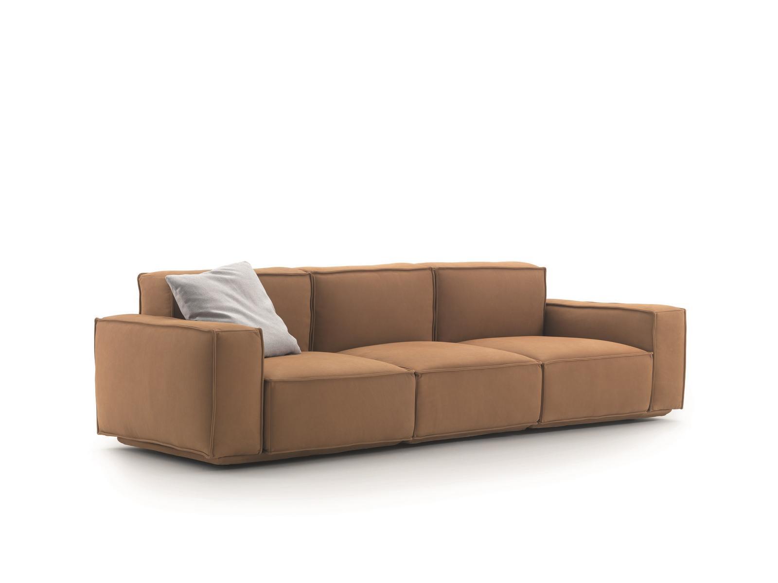 MARECHIARO Upholstered 3 seater leather sofa