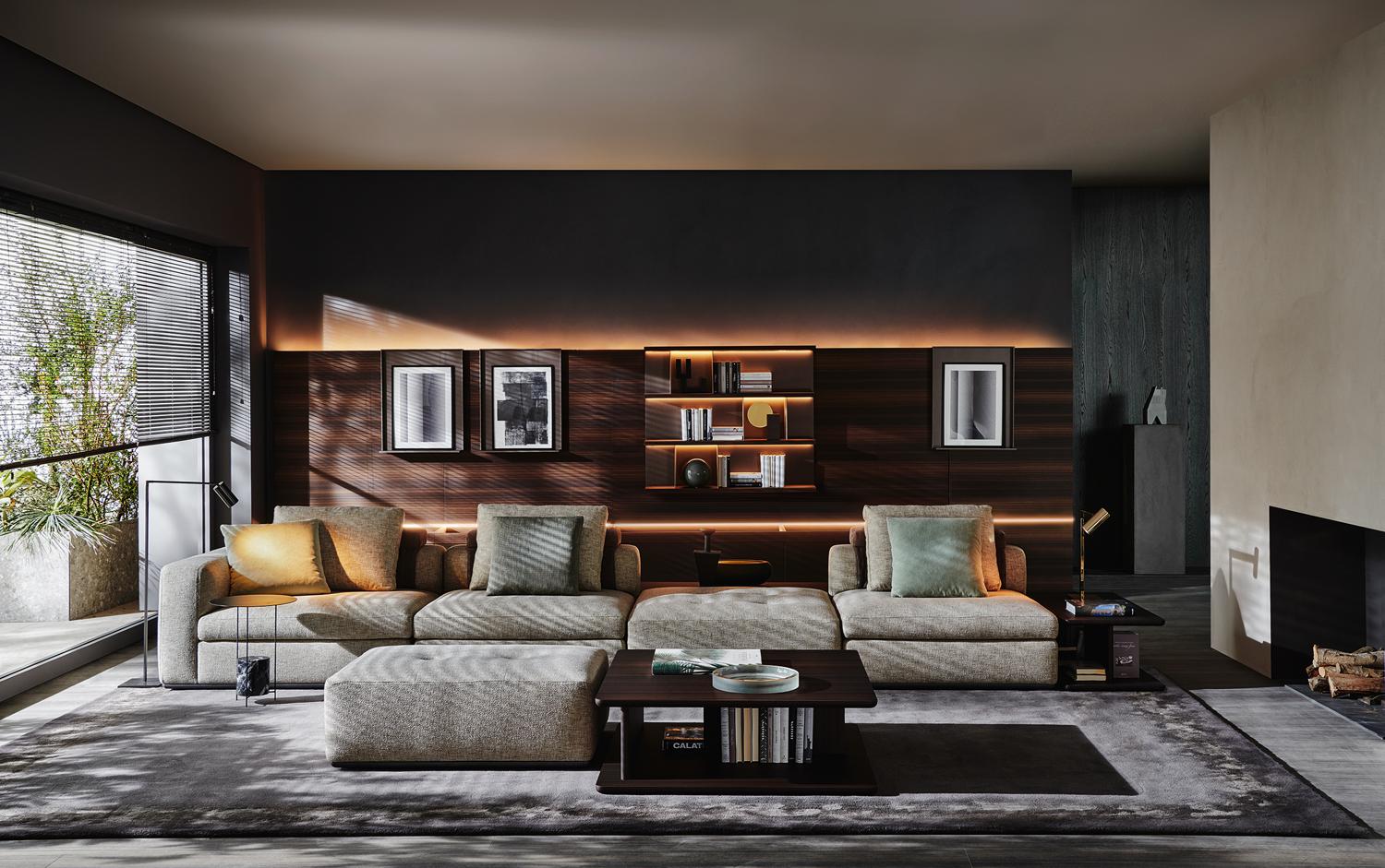 ALBERT Sectional fabric sofa