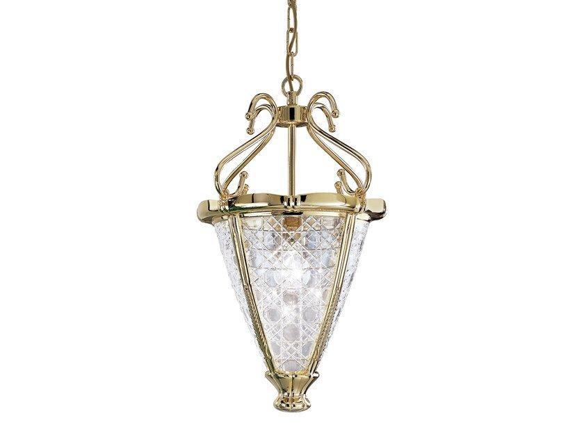 ALICE 1030/1-C Gold plated finish chandelier with crystal glass