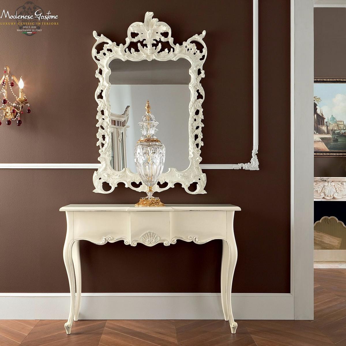 13677 Rectangular wall-mounted framed mirror