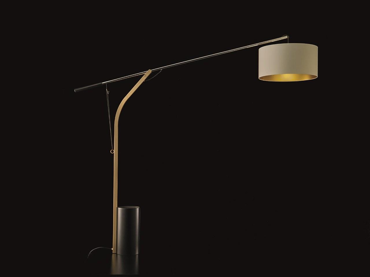 ARIA LED metal floor lamp with swing arm