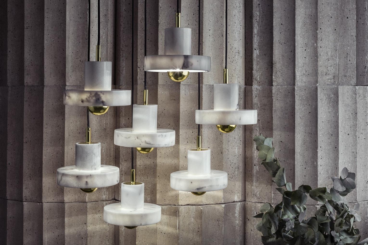 STONE Marble pendant lamp in a contemporary style