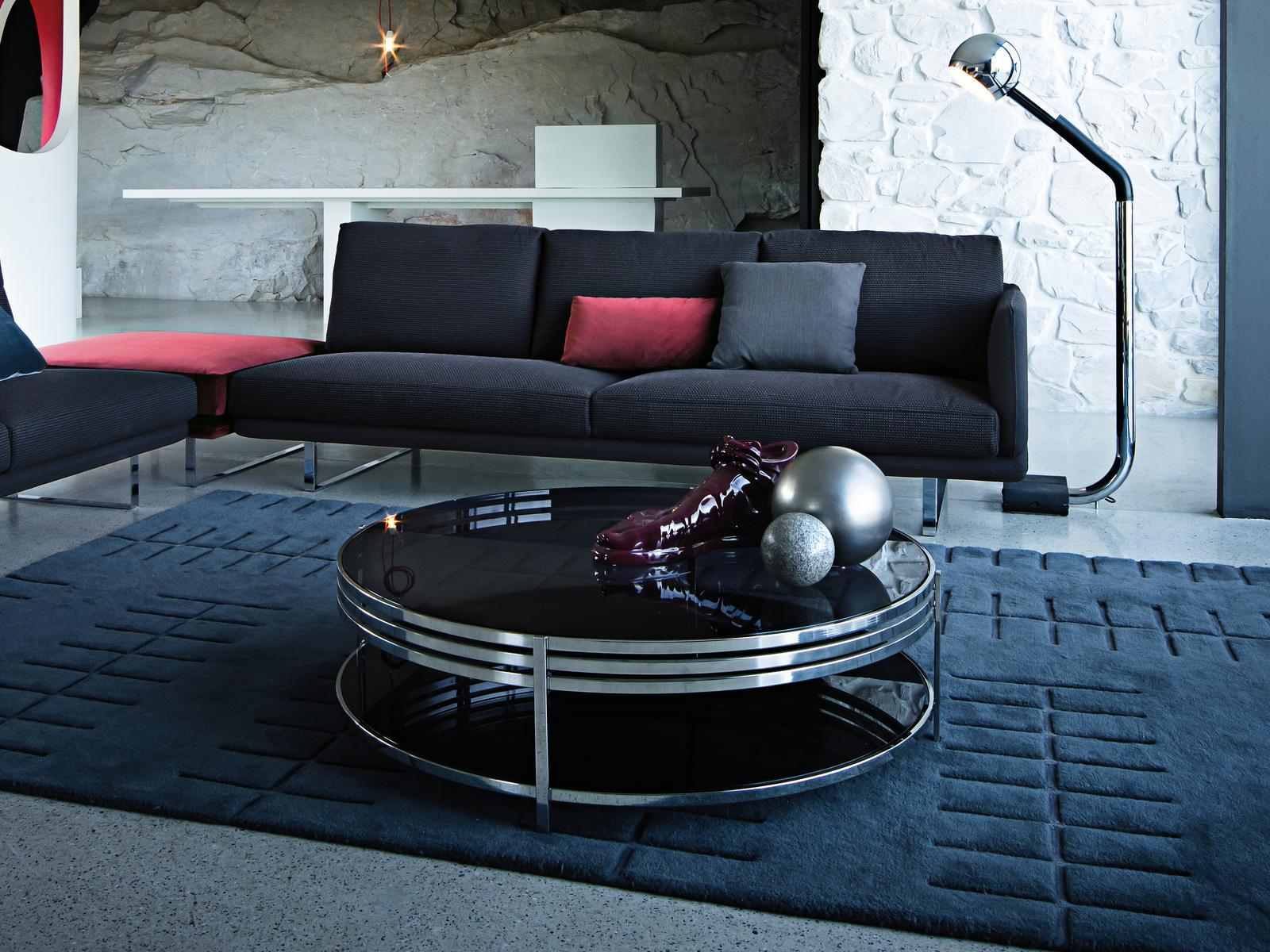 ULA Low glossy steel coffee table