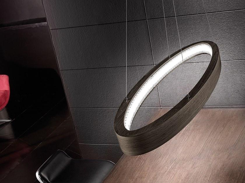 LIBE ELLIPSE S90 LED oak pendant lamp