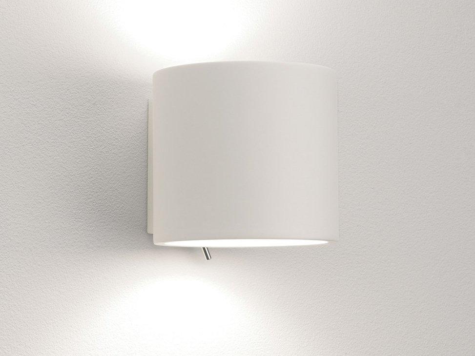 BRENTA Plaster wall light with dimmer