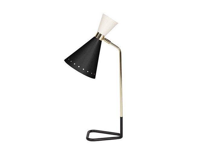 MILWAUKEE Brass desk lamp with fixed arm