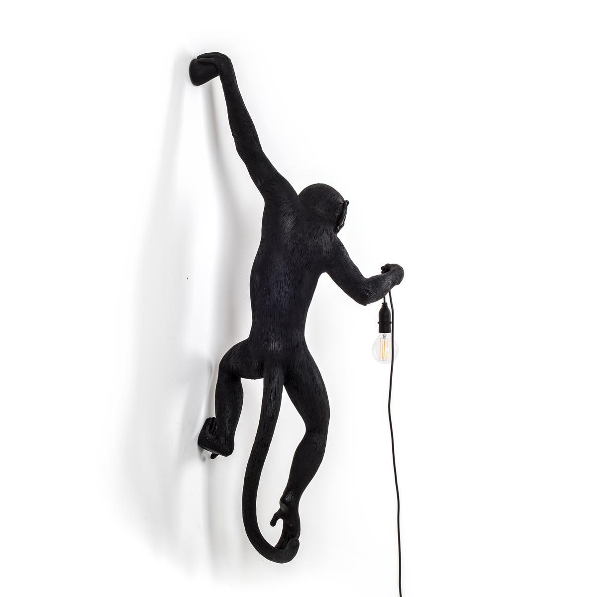 THE MONKEY LAMP BLACK HANGING LED resin wall lamp