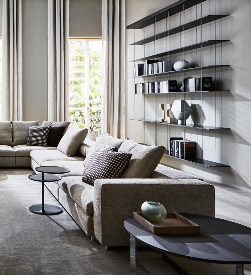 VICINO Swivel round wooden side table VICINO Swivel round wooden side table