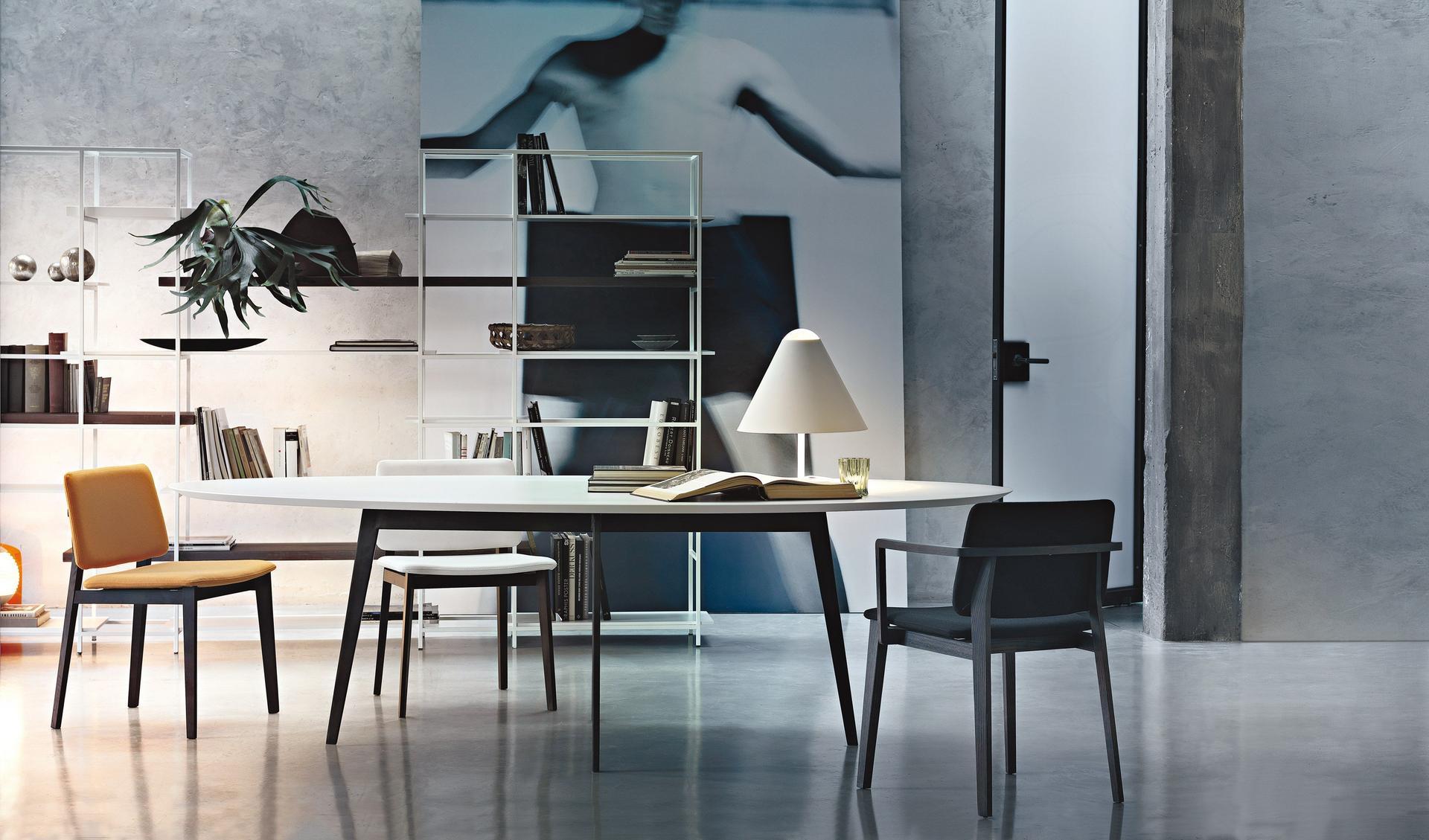 JUMP Oval wooden table