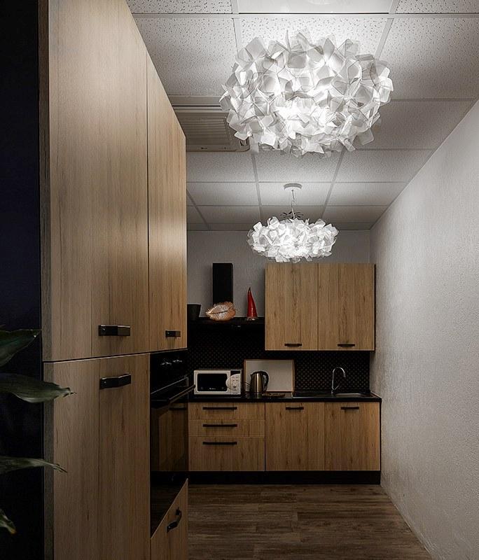 CLIZIA FUMÉ SMALL LED Cristalflex® pendant lamp